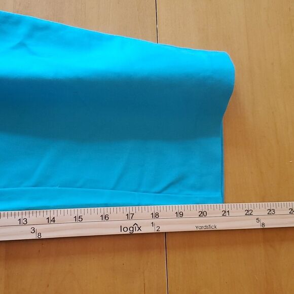 ZAC & RACHEL ZIP UP AQUA BLUE TURQUOISE CAPRI CROPPED PANTS SIZE 8 COTTON - Picture 9 of 9